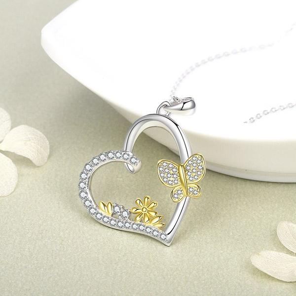 Collier Argent Coeur