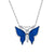 Collier Papillon Bleu Marine
