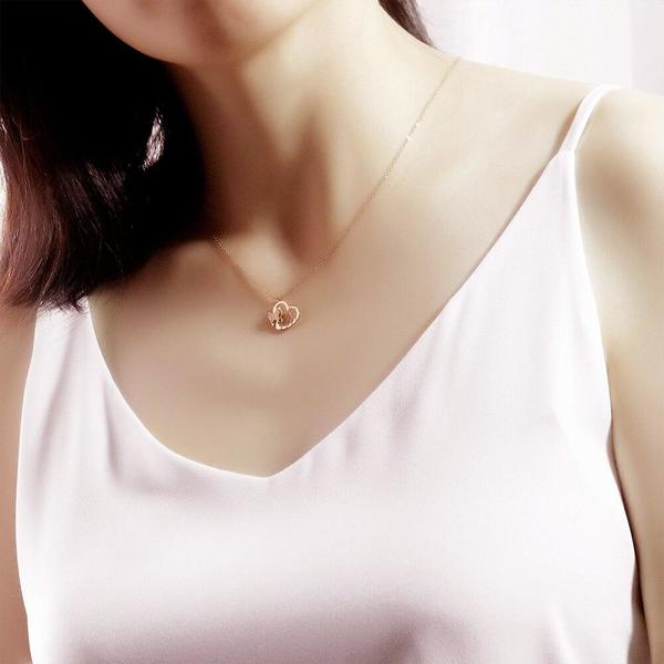 Collier Femme Cœur Or Rose