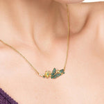 Collier Papillon Couleur Or - Vignette | Esprit Papillon