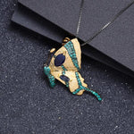 Collier Papillon Femme Saphir - Vignette | Esprit Papillon