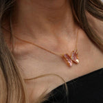Glass Butterfly Necklace - Vignette | Esprit Papillon