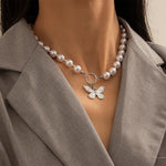 Butterfly Cultured Pearl Necklace - Vignette | Esprit Papillon