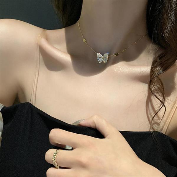 Collier Femme Chaîne Papillon