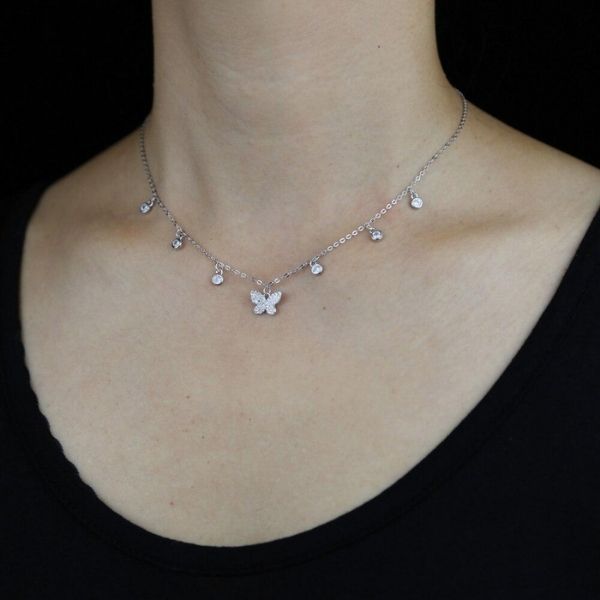 Collier Papillon Pendentifs femme