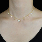Zirconium Butterfly Necklace - Vignette | Esprit Papillon