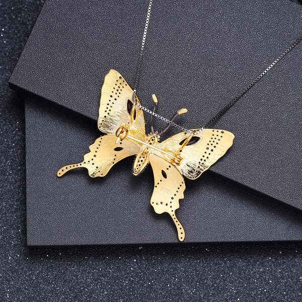Collier Pierre Améthyste Papillon