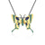 Collier Papillon Pierre Saphir