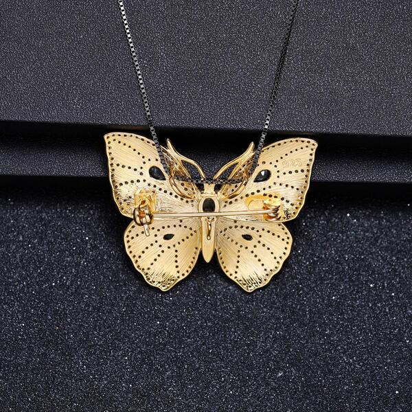 Collier Saphir Bleu Papillon