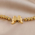 Bracelet Papillon Perles (Ajustable) - Vignette | Esprit Papillon