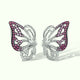 Boucles-Papillon-Argent