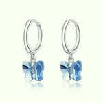 Boucles d'Oreilles Papillon Bleu - Vignette | Esprit Papillon