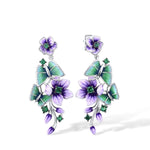 Floral Butterfly Earrings - Vignette | Esprit Papillon