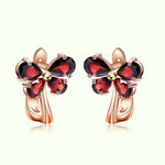 Garnet Butterfly Earrings - Vignette | Esprit Papillon