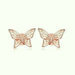 Ribbed Butterfly Earrings - Vignette | Esprit Papillon