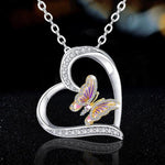 Heart Butterfly Necklace - Vignette | Esprit Papillon