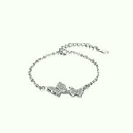 Bracelet Double Papillon (Ajustable) - Vignette | Esprit Papillon