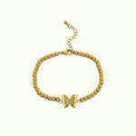 Bracelet Papillon Perles (Ajustable) - Vignette | Esprit Papillon