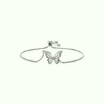 Bracelet Papillon Zirconium (Ajustable) - Vignette | Esprit Papillon