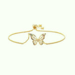 Zirconium Butterfly Bracelet (Adjustable) - Vignette | Esprit Papillon