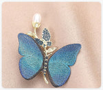 Broche Papillon Bleu - Vignette | Esprit Papillon