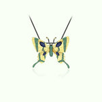 Collier Papillon Pierre Saphir - Vignette | Esprit Papillon