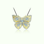 Collier Papillon Topaze bleu - Vignette | Esprit Papillon