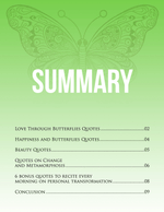 Free Book - 102 Most Beautiful Quotes about Butterflies - Vignette | Esprit Papillon