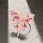 Bague Papillon Cristal Rose - Vignette | Esprit Papillon