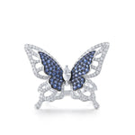 Silver Cocktail Butterfly Ring - Vignette | Esprit Papillon