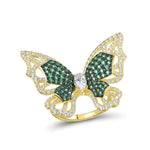 Gold Cocktail Butterfly Ring - Vignette | Esprit Papillon
