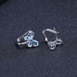 Sky Blue Topaz Butterfly Earrings - Vignette | Esprit Papillon