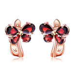 Garnet Butterfly Earrings - Vignette | Esprit Papillon
