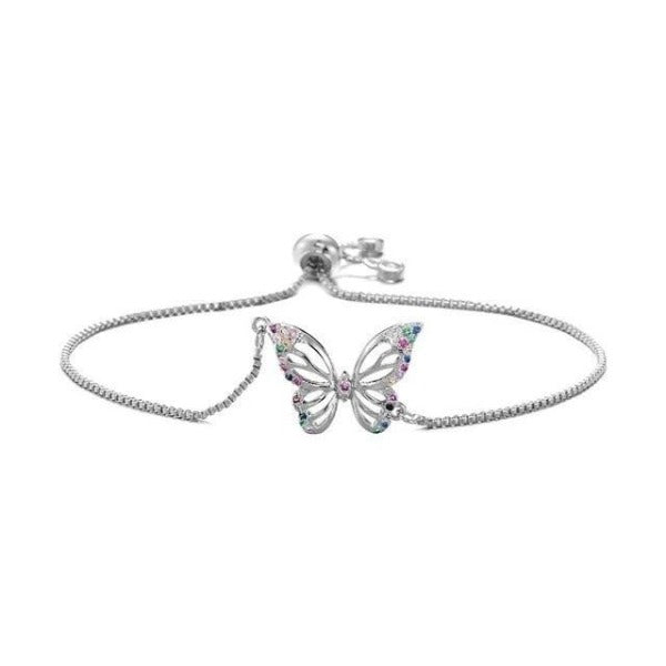 Bracelet Zirconium Papillon