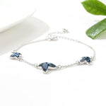 Bracelet Papillon Bleu Cristal