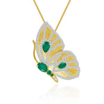 Green Agate Butterfly Necklace - Vignette | Esprit Papillon