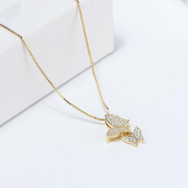 Collier Papillon Doré
