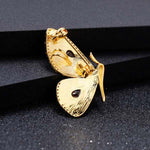 Gold Garnet Butterfly Necklace - Vignette | Esprit Papillon