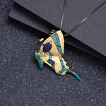 Sapphire Women's Butterfly Necklace - Vignette | Esprit Papillon
