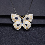 Blue Sapphire Butterfly Necklace - Vignette | Esprit Papillon