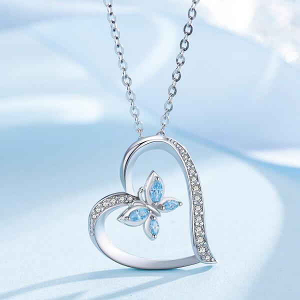 Collier Cœur Papillon
