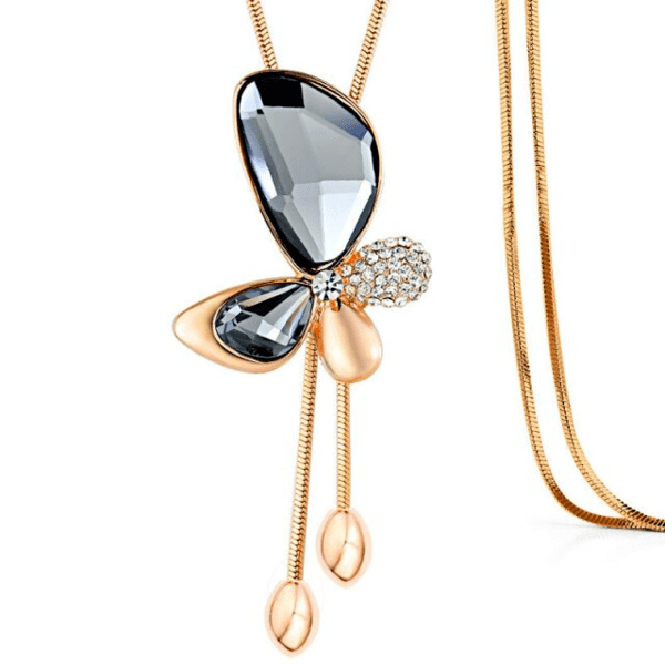 Collier Long Papillon