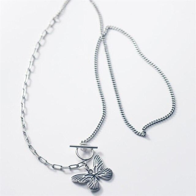Collier Vintage avec papillon