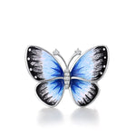 Bague Bleu Papillon
