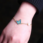 Bracelet Papillon avec Perle de Culture - Vignette | Esprit Papillon